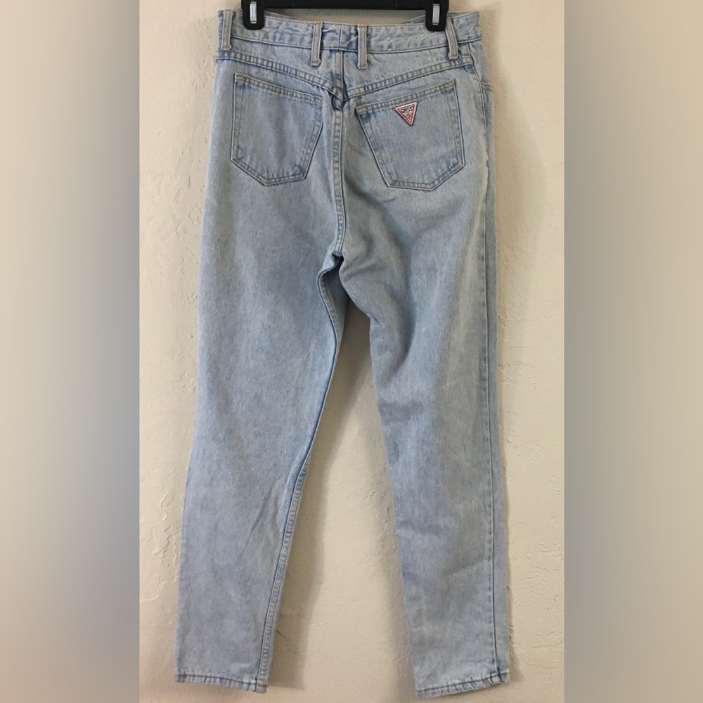 Guess By Georges Marciano High Rise Jeans Sz 32 Straight Leg 100% Cotton Vintage - Picture 7 of 12